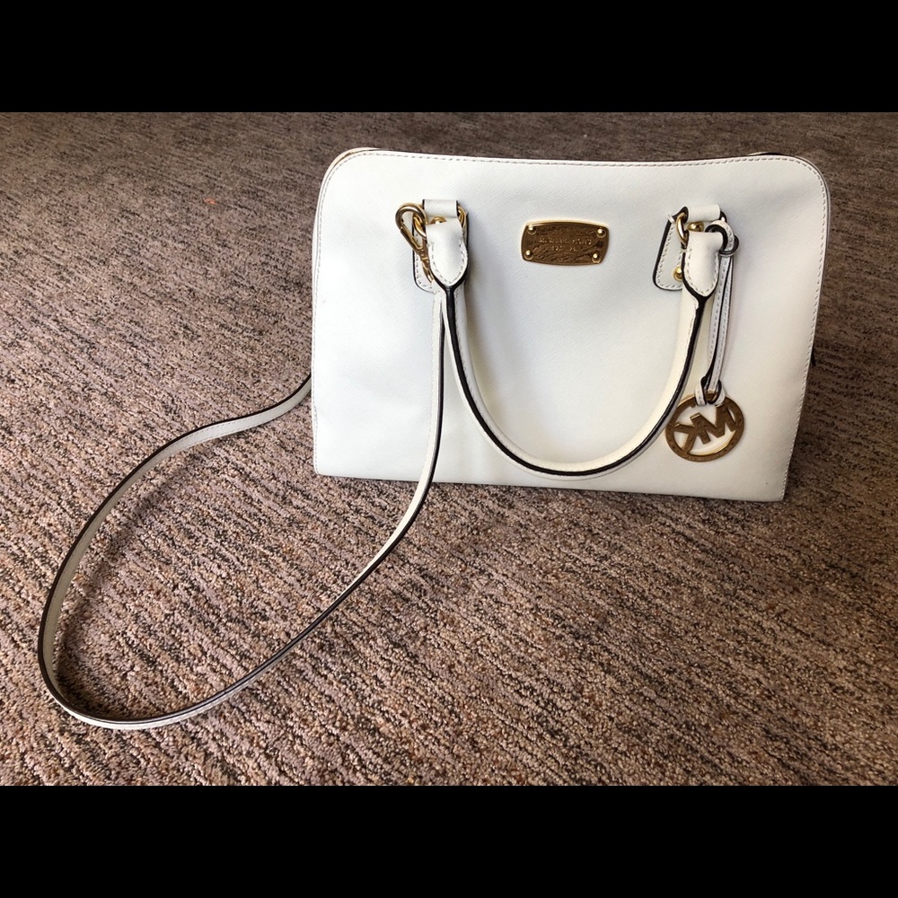 White Michael Korda Purse